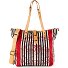  Manici Borsa shopper 31 cm Variante righe blu-rosso