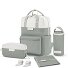 Set zaino Bergen changing 4 pz. scomparto per laptop Variante muted sage Set zaino Bergen changing 4 pz. scomparto per laptop Variante muted sage