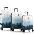 Black Camo 4 ruote Set di valigie 3 pezzi con piega di espansione Variante blue  Black Camo 4 ruote Set di valigie 3 pezzi con piega di espansione Variante blue