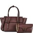  Double Beat Borsa a spalla Vera Pelle 31 cm Variante berry