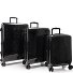  Elite Fashion 4 ruote Set di valigie 3 pezzi espandibile Variante black leopard