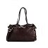  Carolina Borsa a spalla Vera Pelle 38 cm Variante moro