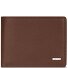  Portafoglio QF RFID in pelle 12 cm pieghevole con scomparto con zip Variante cognac