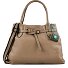  Elif Borsa a spalla Vera Pelle 43 cm Variante cappuccino
