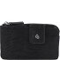  Donna Portafoglio chiave Vera Pelle 12 cm Variante black