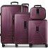  Set di valigie Essentials 14 a 4 ruote + beauty case 4 pezzi con piega elastica Variante aubergine metallic