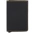 Slimwallet Custodia opaca per carte di credito Portafoglio RFID in pelle 6,5 cm Variante black - ochre Slimwallet Custodia opaca per carte di credito Portafoglio RFID in pelle 6,5 cm Variante black - ochre
