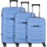 Strz by Asteroid 4 ruote Set di valigie 3 pezzi con piega di espansione Variante ice blue Strz by Asteroid 4 ruote Set di valigie 3 pezzi con piega di espansione Variante ice blue