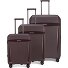 Zeleste 4 ruote Set di valigie 3 pezzi Variante decadentwine