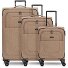Essentials 12 THREE SET 4 ruote Set di valigie 3 pezzi con piega di espansione Variante coffee Essentials 12 THREE SET 4 ruote Set di valigie 3 pezzi con piega di espansione Variante coffee