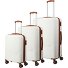  Bali 4 ruote Set di valigie 3 pezzi Variante weiss-cognac
