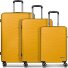  Dallas 3.0 Set di valigie a 4 ruote 3 pezzi con pieghe elastiche Variante yellow