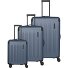  Dynamiic 4 ruote Set di valigie 3 pezzi con piega di espansione Variante denimblue