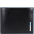 Portacarte di credito quadrato blu in pelle 12,5 cm Variante black Portacarte di credito quadrato blu in pelle 12,5 cm Variante black