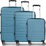  Seattle 4 ruote Set di valigie 3 pezzi Variante nordic-blue