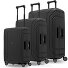 Set di valigie Essentials 15 a 4 ruote 3 pezzi con chiusura a tre punti Variante deep black Set di valigie Essentials 15 a 4 ruote 3 pezzi con chiusura a tre punti Variante deep black