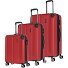  Set di valigie City a 4 ruote 3 pz. Variante rot