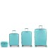 Queens 4 ruote Set di valigie 4 pezzi con piega di espansione Variante verde menta Queens 4 ruote Set di valigie 4 pezzi con piega di espansione Variante verde menta