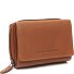  Zelan Portafoglio Protezione RFID Vera Pelle 12 cm Variante cognac