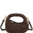 Greta Micro weave Borsetta Pelle 20 cm Variante dark brown Greta Micro weave Borsetta Pelle 20 cm Variante dark brown