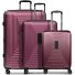  Essentials 14 4 ruote Set di valigie 3 pezzi con piega di espansione Variante aubergine metallic