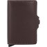  Twinwallet Portafoglio originale per carte di credito RFID in pelle 6,5 cm Variante chocolate