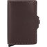  Twinwallet Portafoglio originale per carte di credito RFID in pelle 6,5 cm Variante chocolate