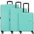  Sunset Hills 4 ruote Set di valigie 3 pezzi Variante mint green