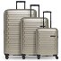 Collection 04 THE THREE SET + 4 ruote Set di valigie 3 pezzi con piega di espansione Variante champaign-metallic Collection 04 THE THREE SET + 4 ruote Set di valigie 3 pezzi con piega di espansione Variante champaign-metallic