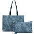Borsa shopper 35 cm Variante blue denim-black  Borsa shopper 35 cm Variante blue denim-black