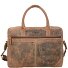  Cartella vintage in pelle 41 cm Scomparto per computer portatile Variante nut brown