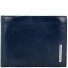  Portafoglio quadrato in pelle blu 12,5 cm Variante nachtblau