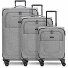  Essentials 12 THREE SET Set di valigie a 4 ruote, 3 pezzi, con ripiegamento elastico Variante grey2