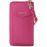  Bologna Portafoglio in pelle con zip Custodia per cellulare in pelle 19 cm Variante hot pink