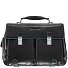  Cartella quadrata blu in pelle 43 cm Scomparto per laptop Variante schwarz