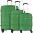  Paradise 4 ruote Set di valigie 3 pezzi Variante olivegrün