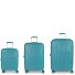 Infinity 4 ruote Set di valigie 3 pezzi con piega di espansione Variante turquesa Infinity 4 ruote Set di valigie 3 pezzi con piega di espansione Variante turquesa