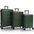  Zen 4 ruote Set di valigie 3 pezzi con piega di espansione Variante green