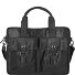  Cartella in pelle con scomparto per laptop da 40 cm Variante schwarz
