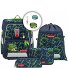 Set di zaini spaziali 5 pezzi. Variante wild t-rex taro Set di zaini spaziali 5 pezzi. Variante wild t-rex taro
