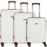 Graz 4 ruote Set di valigie 3 pezzi Variante weiss-braun  Graz 4 ruote Set di valigie 3 pezzi Variante weiss-braun
