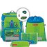 Space Neon Set di borse per la scuola 5 pezzi Variante Race Car Chuck Space Neon Set di borse per la scuola 5 pezzi Variante Race Car Chuck