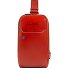  Borsa a tracolla quadrata blu in pelle 28 cm Variante rust