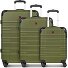  Amplar Evo 4 ruote Set di valigie 3 pezzi espandibile Variante olive