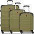  Amplar Evo 4 ruote Set di valigie 3 pezzi con piega di espansione Variante olive
