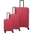 Air Stripe 4 ruote Set di valigie 3 pezzi con piega di espansione Variante red  Air Stripe 4 ruote Set di valigie 3 pezzi con piega di espansione Variante red