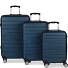  Seattle 4 ruote Set di valigie 3 pezzi Variante dunkelblau