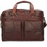  Cartella in pelle con scomparto per laptop da 41 cm Variante darkbrown