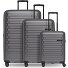  Collection 04 THE THREE SET + 4 ruote Set di valigie 3 pezzi espandibile Variante anthracite-metallic