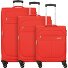  Deep Dive 4 ruote Set di valigie 3 pezzi con piega di espansione Variante red-grey